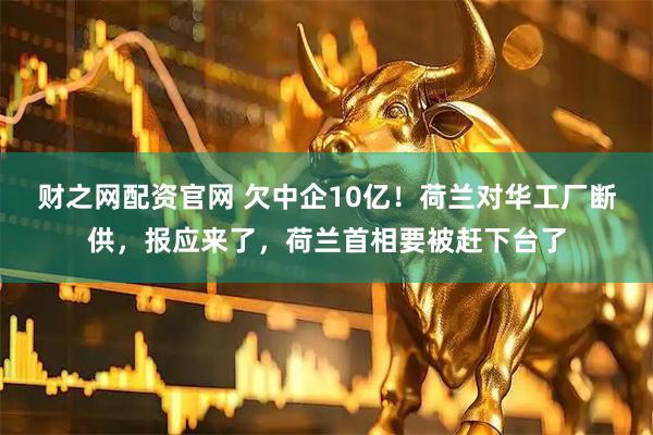 财之网配资官网 欠中企10亿！荷兰对华工厂断供，报应来了，荷兰首相要被赶下台了